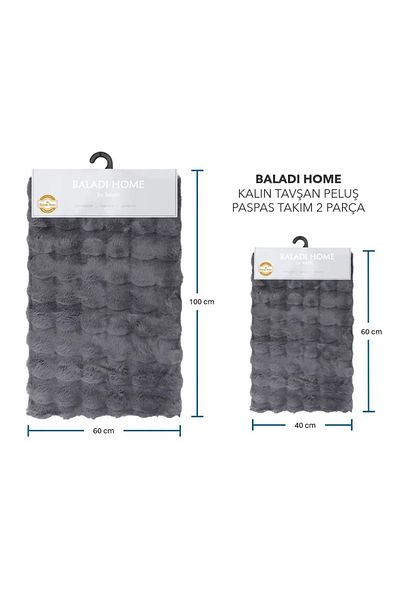 BALADI HOME SET 2 PUCĂ IEPURAȘI DE PLUȘ GROS (1 SET vânzare) CALITATE PRIMARĂ