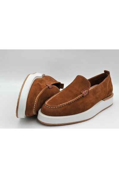 a ayak&kabım official Tan Genuine Leather Women's Casual Shoes - Comfortable ...