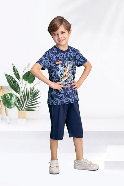 Arnetta Set bermude pentru băiat Safari Blue