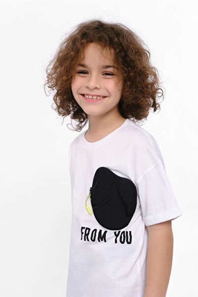 Doctor junior Tricou alb oversize pentru băiat