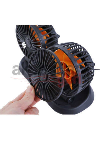 carlone Araç Içi Vantilatör Fan Çift Başlıklı 12cm 24volt - Ultra Yüksek Devi...