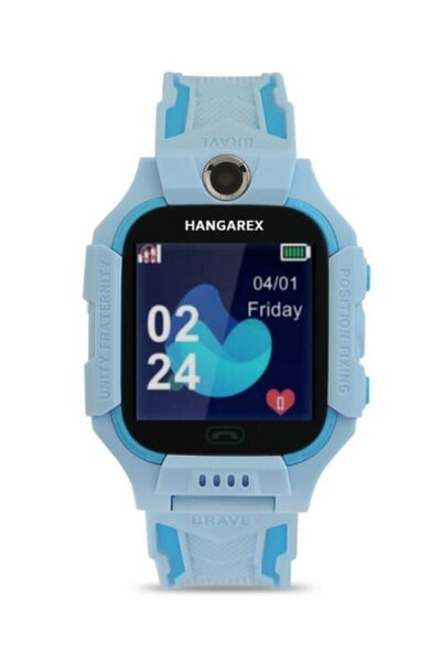 Smart Ekmekteknem Kameralı Ders Modlu Akıllı Çocuk Saati Konum Takipli Sim Kart Girişli Turkuaz