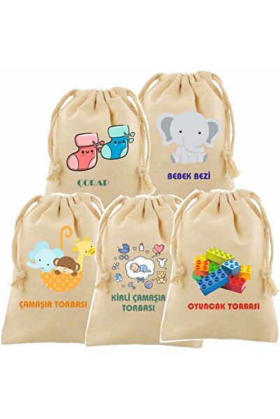 han collection Unisex Baby Beige Organizer 5 Συσκευασία