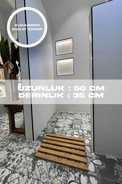 Moola Ξύλινο χαλάκι μπάνιου - με κουκούλα, χαλάκι ντους και πτυσσόμενο χαλάκι πόρτας
