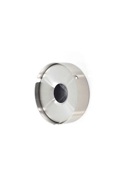 FETHİYE TOPTAN Scoked Steel Ashtray Large Size Round Stainless Ashtray with Lid