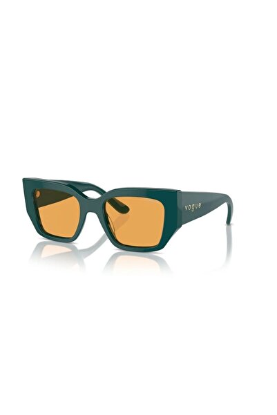 Vogue VO5583S3163/751 Kadın Güneş Gözlüğü Yeşil Kemik Çerçeve Sarı Lens UV400