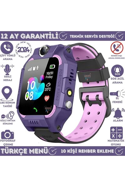 EKMEKTEKNEM Z10 Sim Kart Girişli Akıllı Çocuk Takip Saati Uzaktan Dinleme Öze...