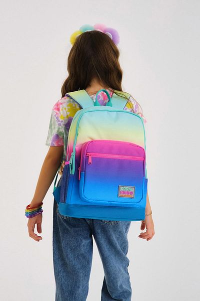 Coral High Kids Vibrant Color Transitional 3-Piece School and Backpack Set