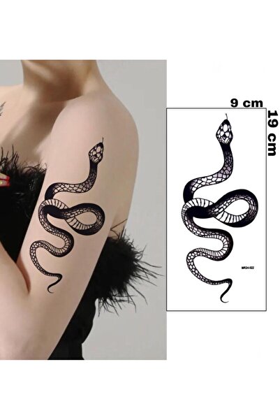 Mecit Tuhafiye YILAN ORTA BOY KOL BİLEK SIRT VUCUT İÇİN GEÇİCİ DÖVME