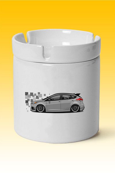 chaygoy Ford Focus Mk3 Printed, Σβήστε το μόνοι σας, Τασάκι πορσελάνης (ASH) 4fordfocusmk3crsyh