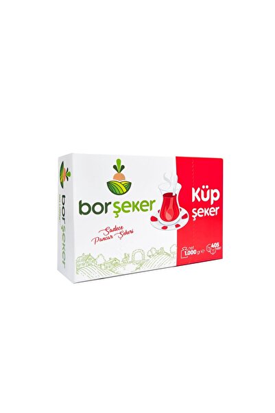 BOR ŞEKER Küp Şeker 1 KG %100 Pancar Şekeri