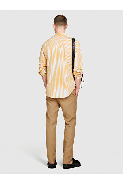 Sisley Ανδρικό παντελόνι Comfort σε καφέ χρώμα, 100% βαμβάκι