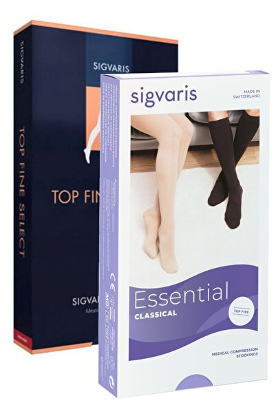 Sigvaris Essential Classical (TOPFİNE SELECT) Large Plus Long/Diz Altı/Orta B...