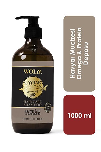 WOLM 1000 ml Caviar Essence Hair Care and Renewal Shampoo - Omega and Protein Depot Helps Hair Growth