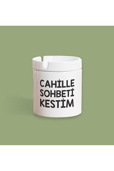 İştebuhediye Cahille Sohbeti Kestim Εκτυπωμένη Πλάκα Μανταλάκι χωρίς άρωμα
