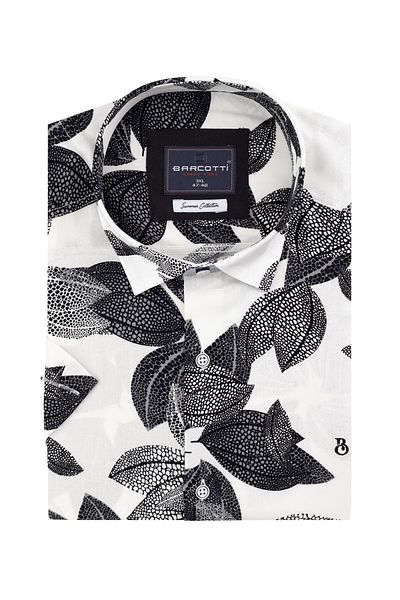 marufshop Plus Size Men's Viscon Shirt - 118-191 Kilo, Short Sleeve, No Pocket
