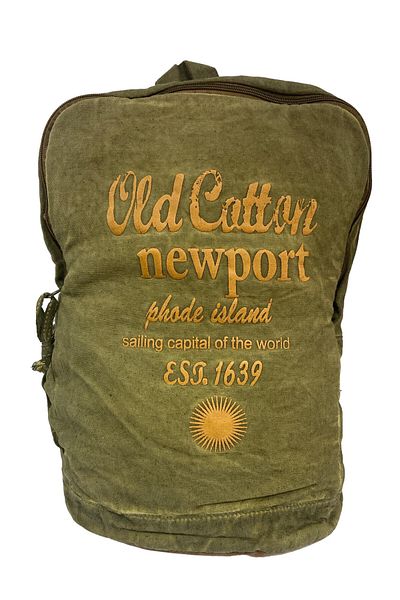 Old Cotton Leone Bag Oil 5100 - Vintage Design Backpack with Laptop Compartment