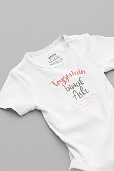 Overoz بدلة أطفال من القطن العضوي 100% من Aunt's Unicik Love باللون الأبيض مع...