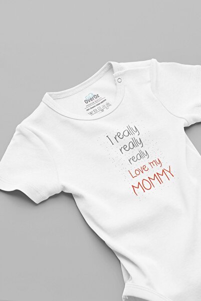 Overoz بدلة الأم والطفل - 100% قطن عضوي، بادي أبيض، بدلة قفل 5840