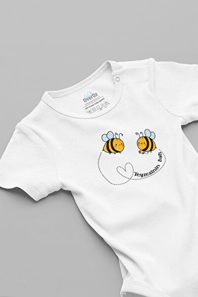 Overoz بدلة أطفال مصنوعة من القطن العضوي بنسبة 100% - بدلة أطفال مكتوب عليها ...