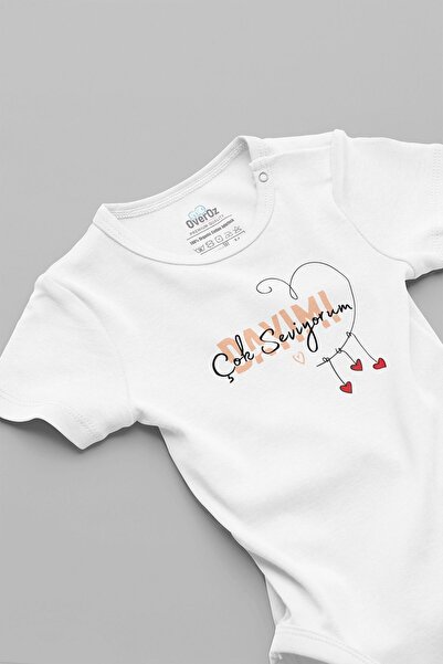 Overoz بدلة أطفال مصنوعة من القطن العضوي بنسبة 100% - بدلة أطفال مكتوبة بأزرا...