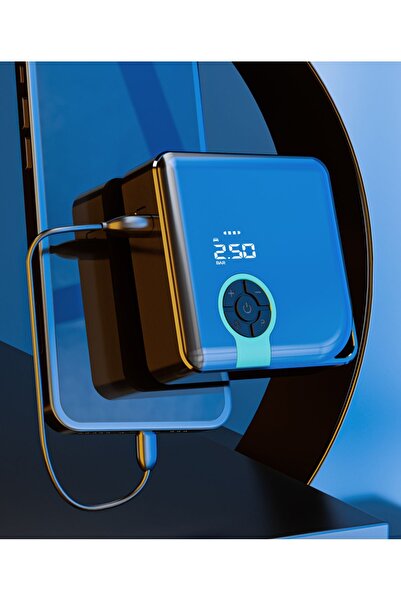 Genel Markalar Şarjlı Araba Hava Kompresörü Lastik Şişirme Pompa Taşınabilir ...