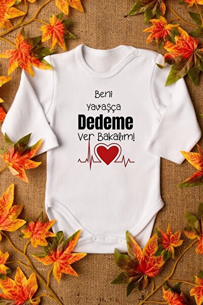 Overoz بدلة أطفال مصنوعة من القطن بنسبة 100% بلطف - بأكمام طويلة وأزرار كبس و...