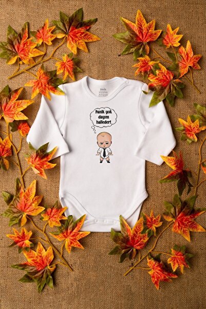 Overoz Organic 100% Cotton Baby Body - Long Sleeve, No Panic Uncle Halls, Bod...