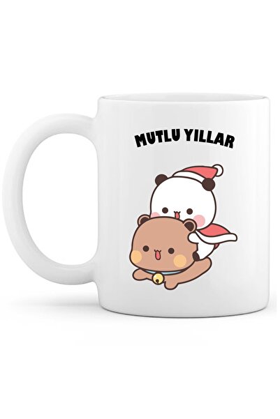 OXVİN Hediye Bubu Dudu Mutlu Yıllar Kahve Bardağı Hediye Özel Baskı (TEKLİ) Seramik