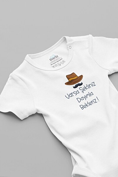 Overoz بدلة أطفال مصنوعة من القطن العضوي بنسبة 100% مطبوع عليها "نحن نتوقع مع...