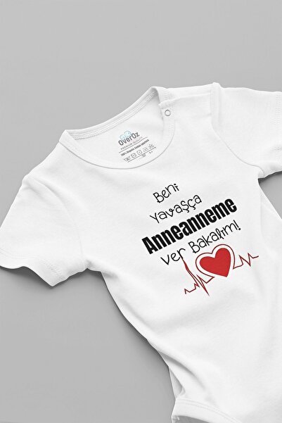 Overoz Baby Bodysuit with Short Sleeves and Snap Fasteners - Organic 100% Cot...