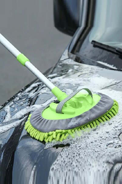 Genel Markalar Mikrofiber Teleskopik Saplı Araç Yıkama Fırçası,Temizlemee Pas...