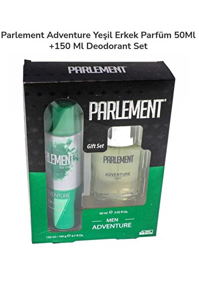 CARTELLA HOME Parlement Adventure Yeşil Erkek Parfüm 50ml+150 Ml Deodorant Set