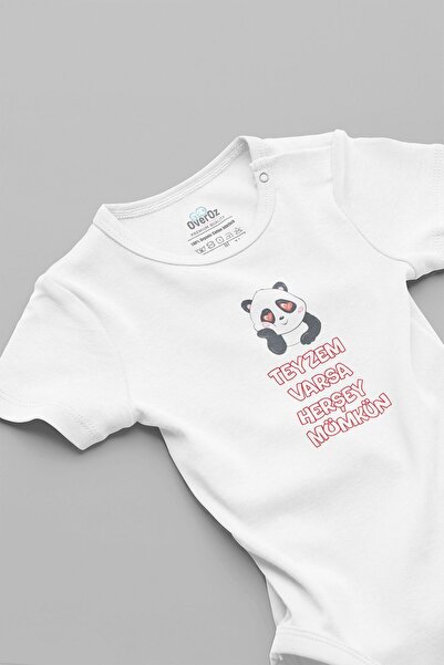 Overoz جسم أطفال مطبوع عليه عبارة "إذا كان لدي عمتي" من القطن العضوي - 5689