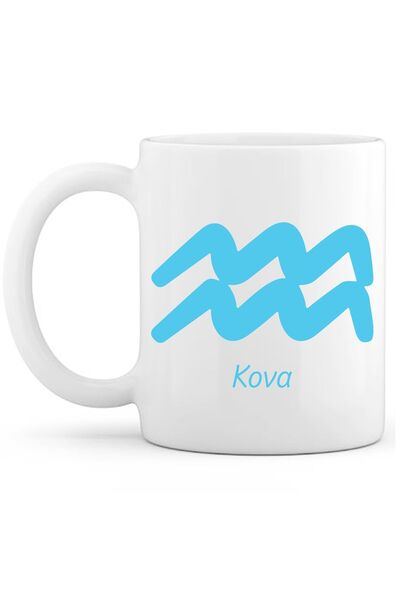 OXVİN فنجان قهوة مع رمز الدلو إصدار خاص (مفرد) بورسلين