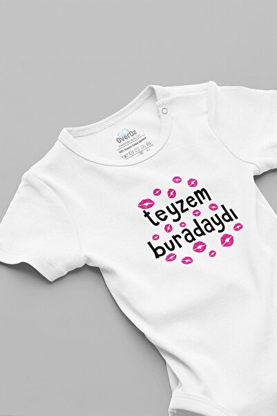 Overoz Organic Cotton 100% My Aunt - She Was Here Written Baby Bodysuit, Kiss...
