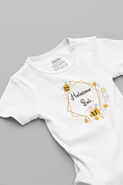 Overoz بدلة أطفال من القطن العضوي المطبوع بالعسل - بدلة قطعة واحدة بادي 5160