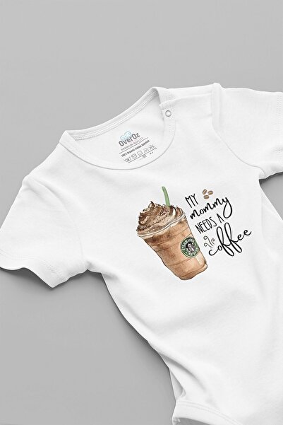 Overoz جسم أطفال بأكمام قصيرة من القطن العضوي بنسبة 100% منقوش للأم - Mommy N...