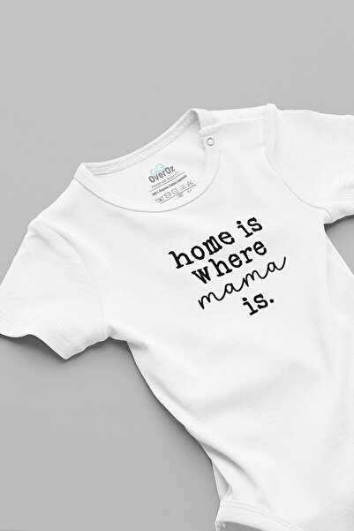 Overoz بدلة للأم والطفل مصنوعة من القطن العضوي بنسبة 100% - بادي أبيض، بدلة ق...