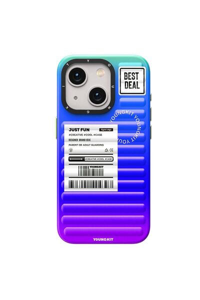 Youngkit iPhone 15 Uyumlu Kılıf YoungKit The Secret Color Serisi Kapak Mor