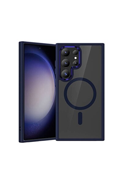 Benks Galaxy S24 Ultra Uyumlu Kılıf Magsafe Şarj Özellik Şeffaf Arka Yüzey Be...