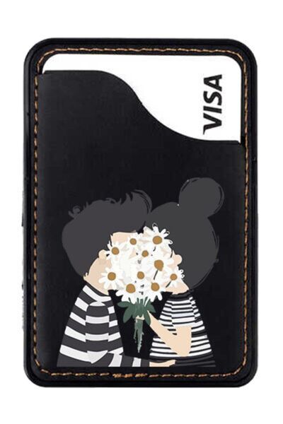 OPPO Reno 3 Pro 4 5 Lite A5 A9 2020 Için Deri 3m Bantlı Kartlık - Aşıklar