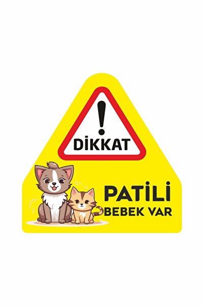 cicigünler Attention Paw Baby Foil Sticker - Decal Sticker