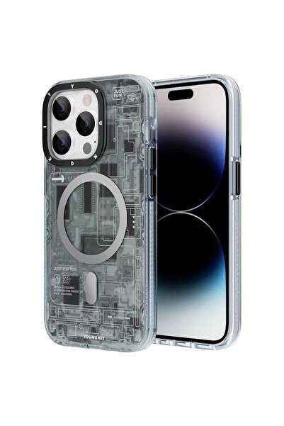 Youngkit Iphone 14 Pro Max Kılıf Magsafe Şarj Özellikli Technology Serisi Kapak