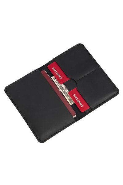 Lost Slope محفظة جواز السفر الجلدية - جلد حقيقي وصناعة يدوية