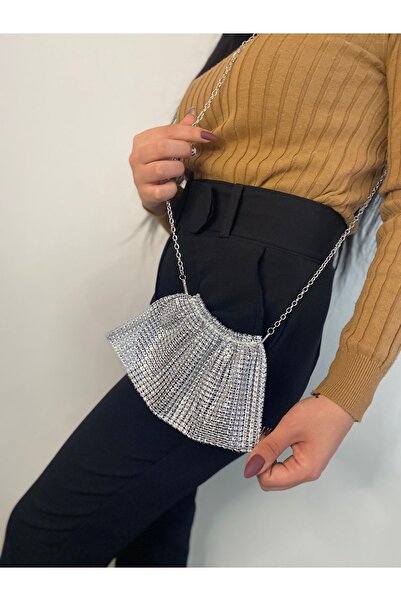 SmY Bag Brand Gray Tlf Bag with Sparkling Stone Appearance and Glitter Compatible with All Phones 13 21 Sizes