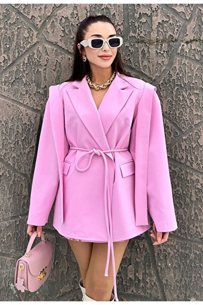 Ekim Store Bağlamalı Oversize Blazer Ceket
