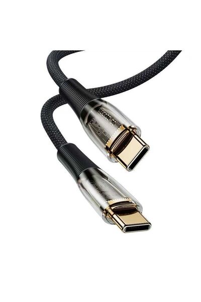 Benks D42 Şeffaf Görünümlü Type-c To Type-c Pd Şarj Kablosu 100w 5a 480 Mbps ...