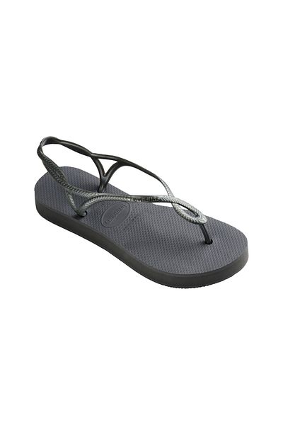 Havaianas Luna Grey Steel Flatform Women's Slippers - 4148600 -5178