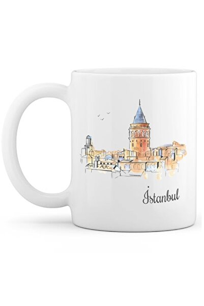 OXVİN هدية كوب قهوة اسطنبول بيننسولا هدية إصدار خاص (مفرد) بورسلين